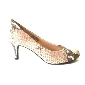 Python Kitten Heels!!! Worn once!!!!